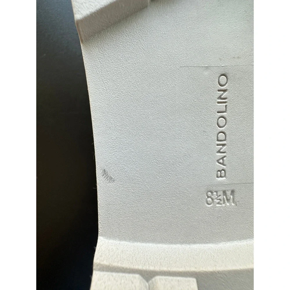 Bandolino Loafers Cream Bit Lug Sole Preppy Academia Minimalist 8.5 M Work